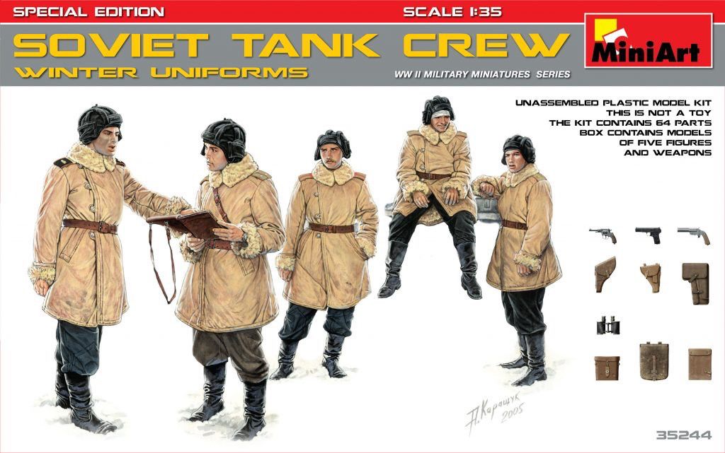Miniart 1/35 Soviet Tank Crew (Winter Uniforms) Special Edition
