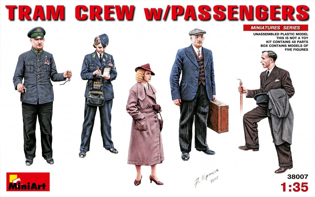 Miniart 1/35 Tram Crew with Passenger