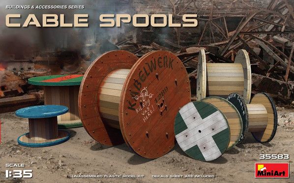 Miniart 1/35 Cable Spools
