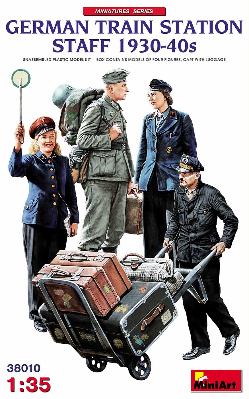 Miniart German Train Station Staff 1930 - 1940s (1/35)