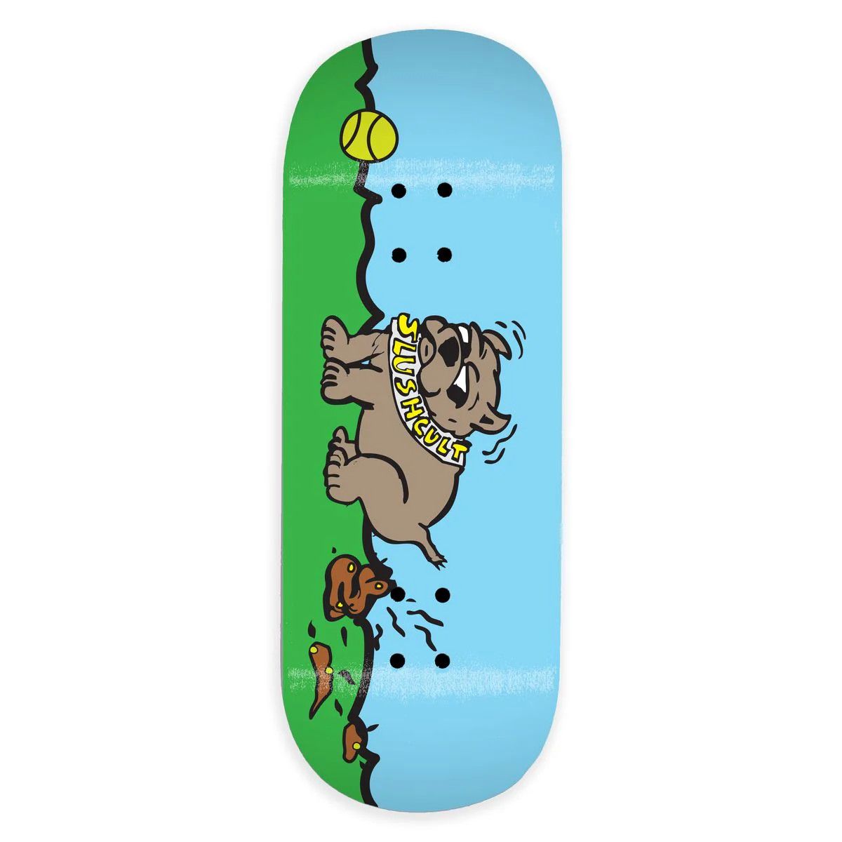 Slushcult Fingerboard Deck Good Boy 32mm Blue