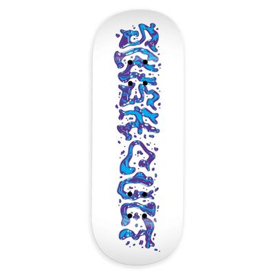Slushcult Fingerboard Deck Dk Icy 34mm White