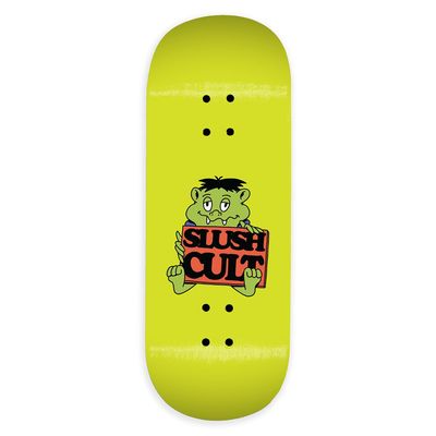 Slushcult Fingerboard Deck Dk Goblin 34mm Green