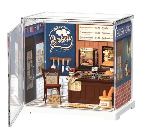 Robotime Rolife Butter Bakery House DIY Plastic Miniature House