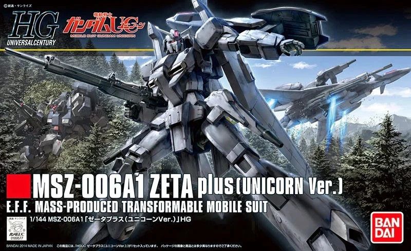 Bandai 1/144 HGUC MSZ-006A Zeta Plus Unicorn Version #182