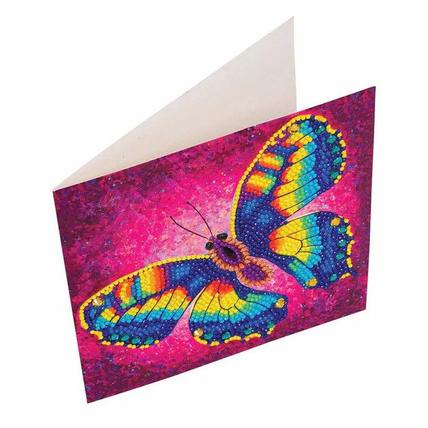 Craft Buddy Butterfly Change Crystal Art Card Kit