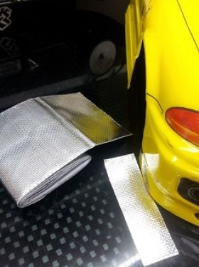 3 Racing 6x100cm Reflective Aluminum Foil Glass Fibre Tape