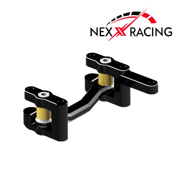 Nexx Racing Steering Set for Arrma 1/18 Granite Grom / 1/14 Typhon Grom/ 1/16 Mojave Grom Black
