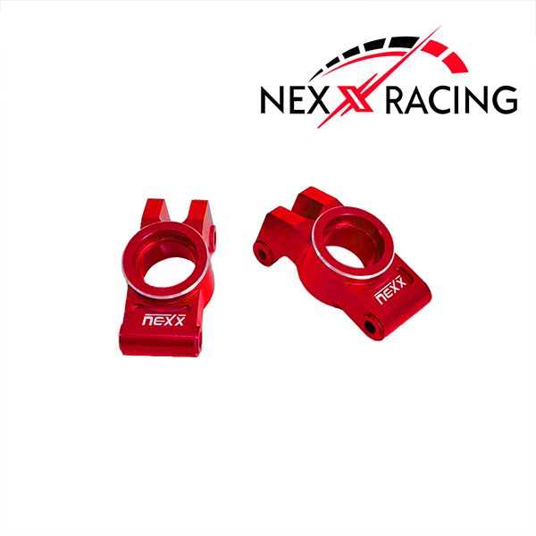 Nexx Racing Rear Hub for Arrma 1/18 Granite Grom / 1/14 Typhon Grom/ 1/16 Mojave Grom Red