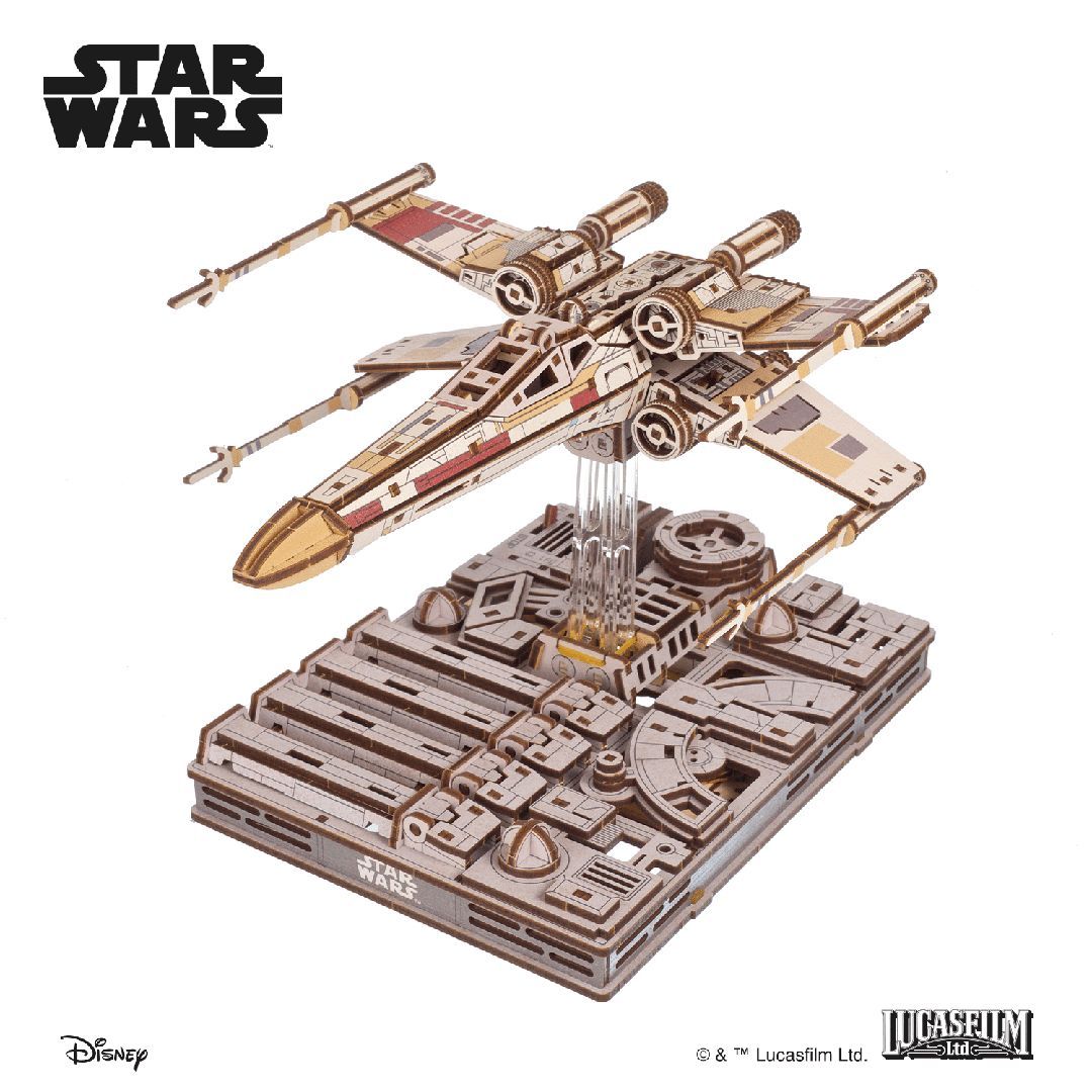 UGears 3D Wooden Puzzle Star Wars Luke Skywalkers X-Wing Starfighter 455 piece