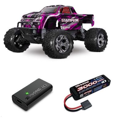 Traxxas 1/10 Stampede BL-2S HD 2wd RTR Pink with B&amp;C