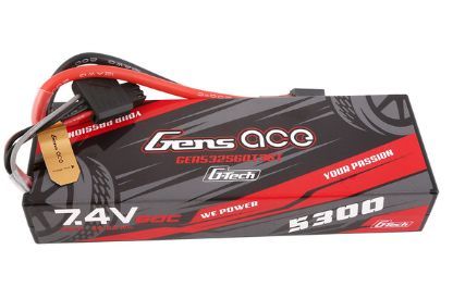Gens Ace G-Tech 5300mAh 2S1P 7.4V 60C LiPo with EC3 and Deans Adapter