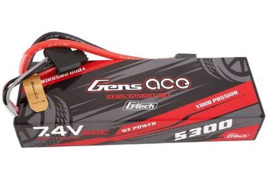 Gens Ace G-Tech 5300mAh 2S1P 7.4V 60C LiPo with EC3 and Deans Adapter
