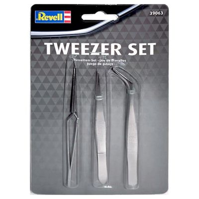 Revell Tweezer Set Straight Curve Self-Close