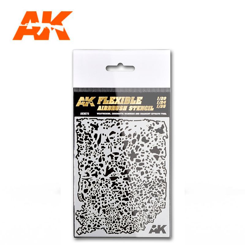 AK Interactive Flexible Airbrush Stencil 1/20  1/24  1/35