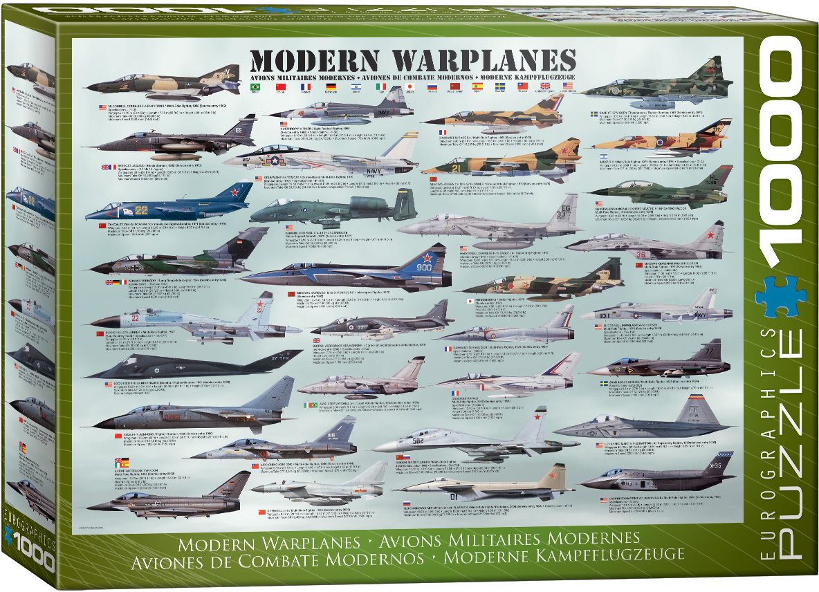 Eurographics Modern Warplanes 1000 piece