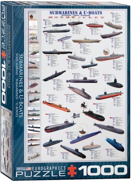 Eurographics Submarines &amp; U-Boats 1000 piece