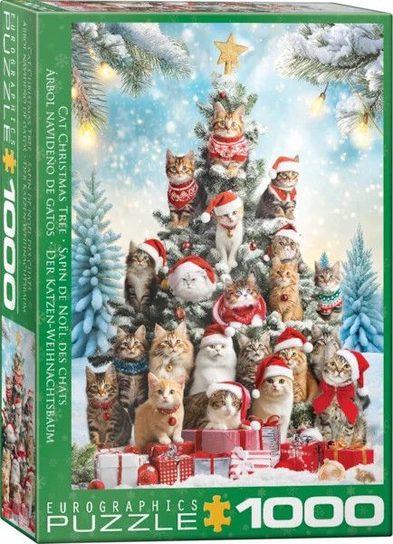 Eurographics Christmas Tree Cats 1000 piece