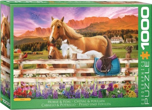 Eurographics Horse and Foal by Olena 1000 piece