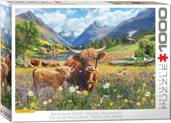 Eurographics Highland Cows 1000 piece