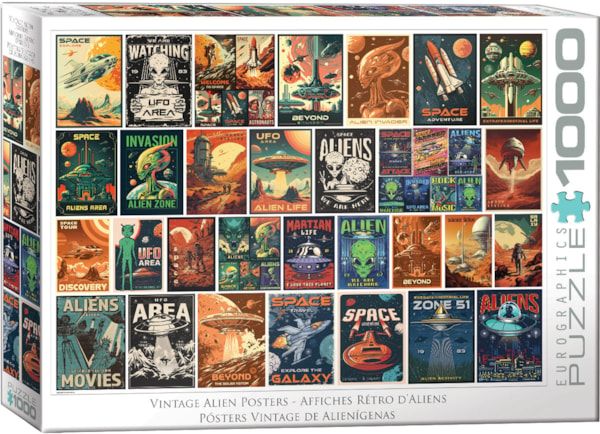 Eurographics Alien Invasion Collage 1000 piece