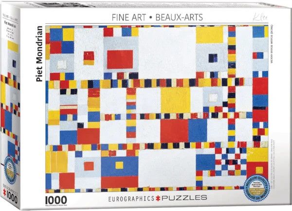 Eurographics Victory Boogie Woogie Detail by P Mondrian 1000 piece