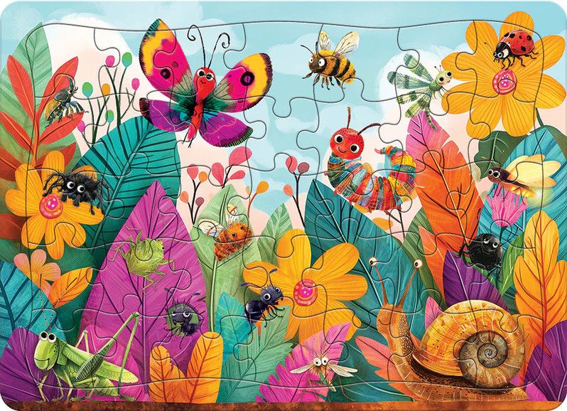 Cobble Hill Bugs and Blossoms 35 piece Tray Puzzle
