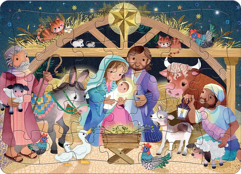 Cobble Hill A Child Is Born 35 piece Tray Puzzle