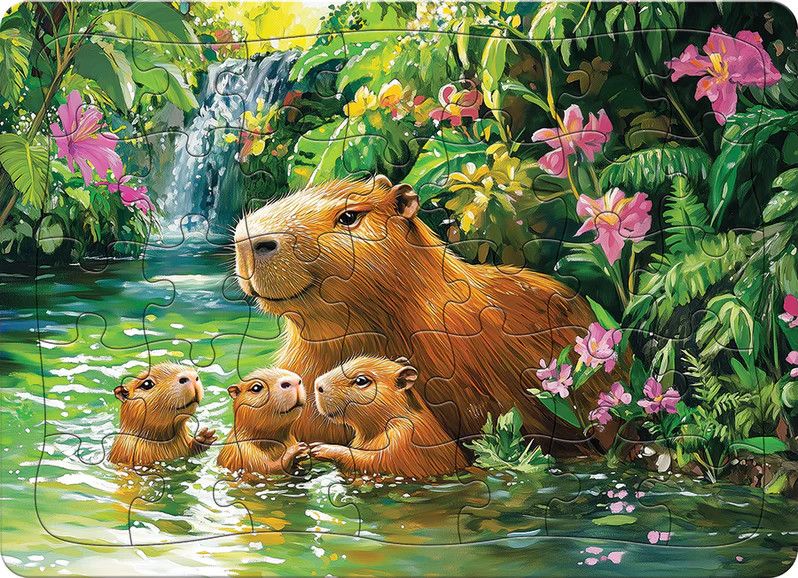 Cobble Hill Capybaras 35 piece Tray Puzzle