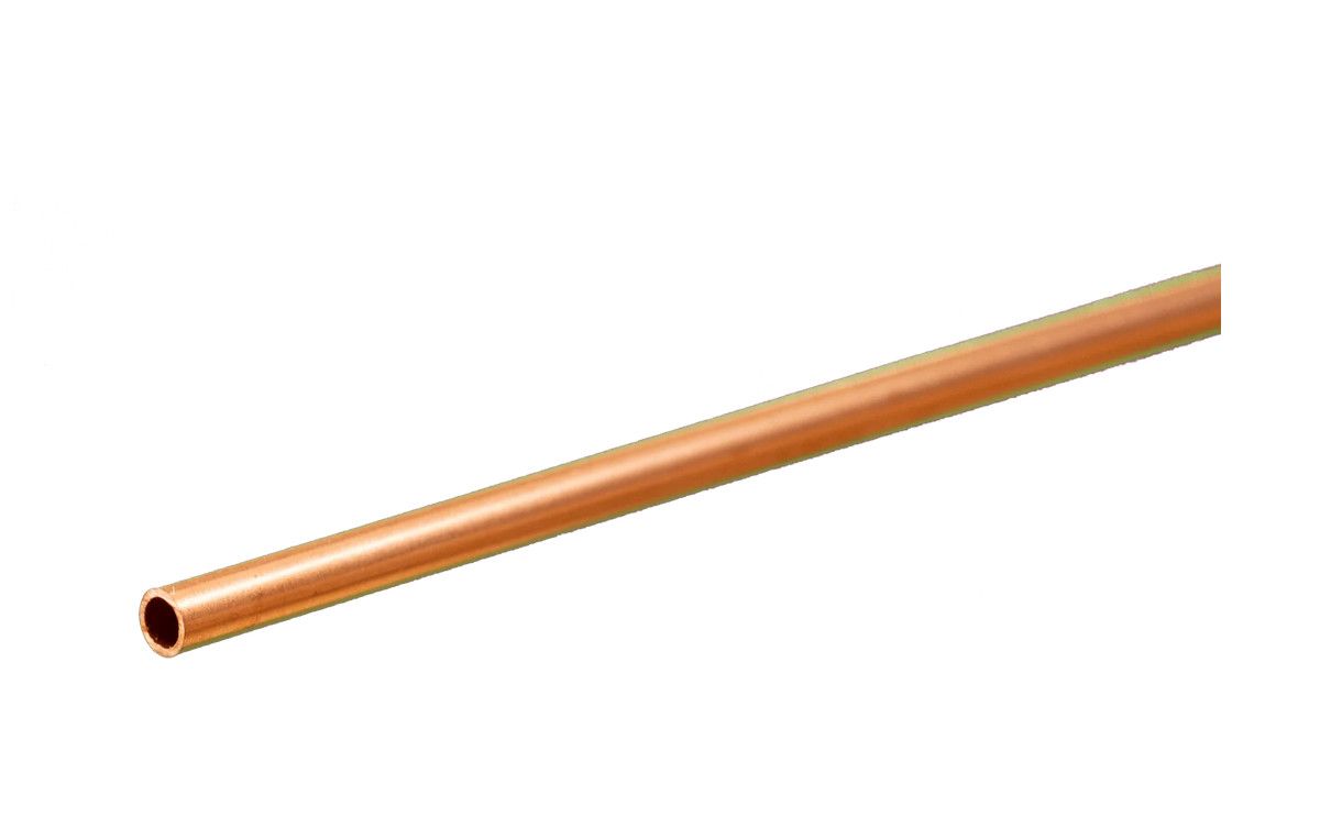 K&amp;S 1/8inOD x 0.014x12in Round Copper Tube