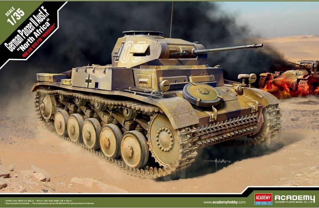 Academy 1/35 German Panzer II Ausf.F North Africa