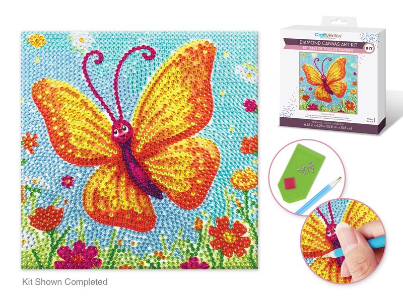 CraftMedley DIY Diamond Painting Kit Butterfly