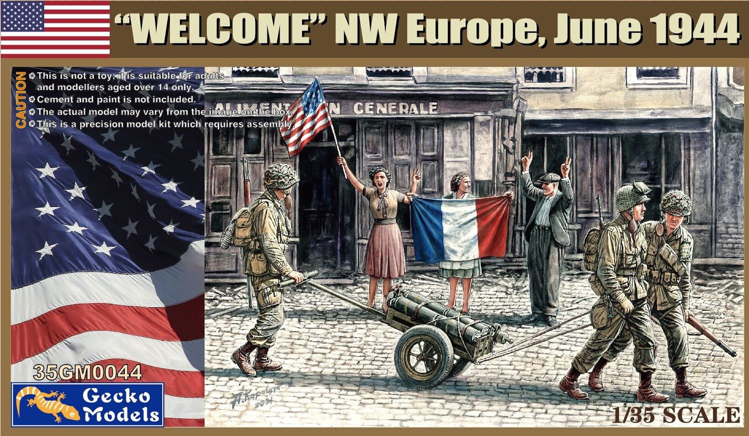 Gecko 1/35 US Paratroopers WELCOME NW Europe June 1944