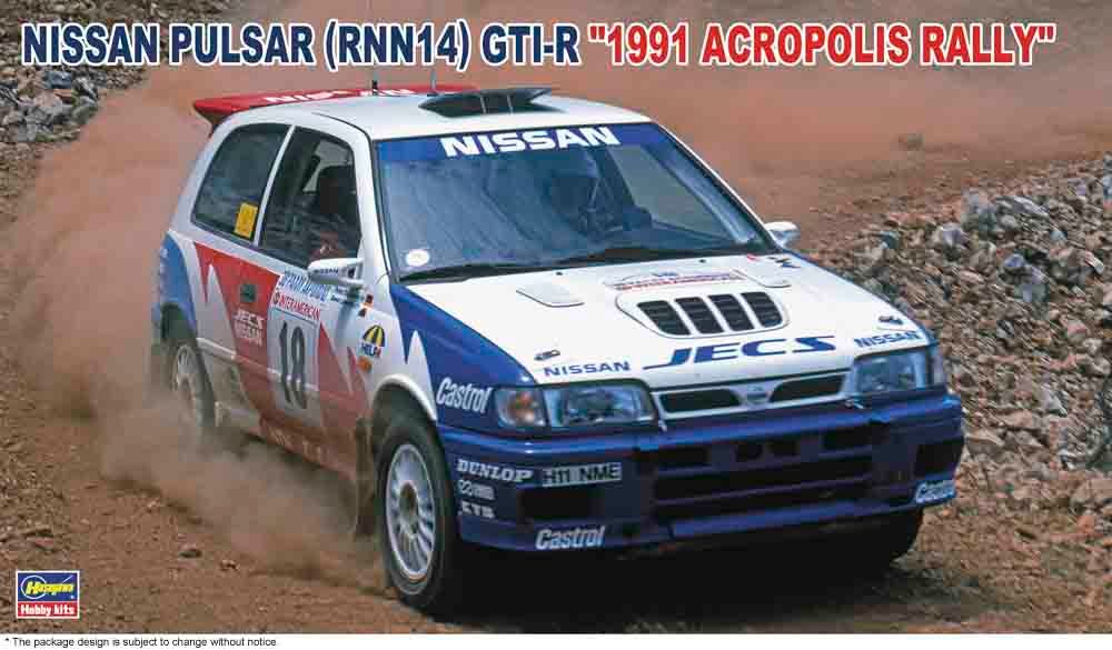 Hasegawa 1/24 Nissan Pulsar RNN14 GTI-R 1991 Acropolis Rally