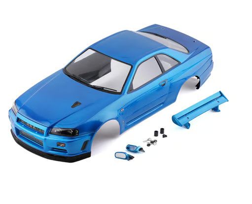 Killerbody 1/10 Nissan Skyline R34 Pre Painted Car Body Metallic Blue