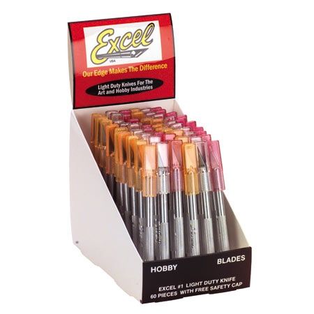 Excel Light Duty Knife with Cap #1 1pc