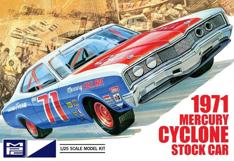 MPC 1/25 1971 Mercury Cyclone Stock Car