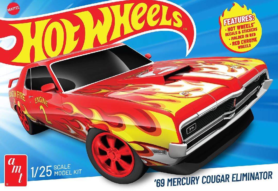 AMT 1/25  Hot Wheels 1969 Mercury Cougar Eliminator