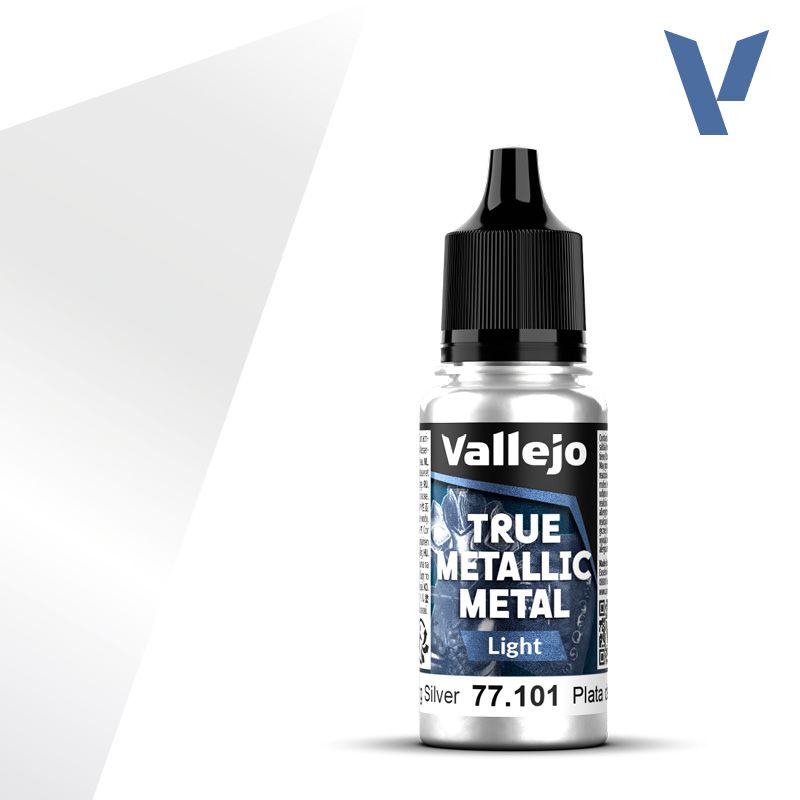 Vallejo True Metallic Light Sterling Silver 18ml