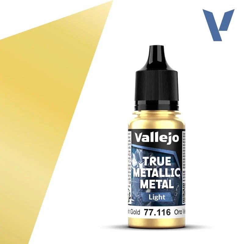 Vallejo True Metallic Light Greenish Gold 18ml