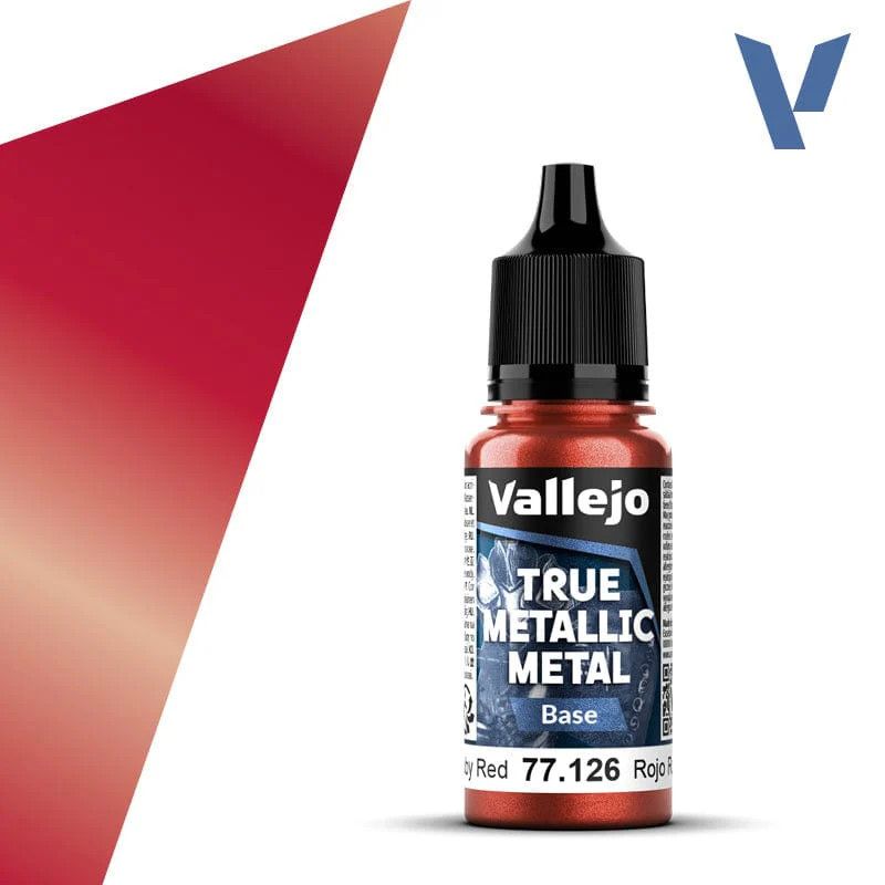 Vallejo True Metallic Base Ruby Red 18ml