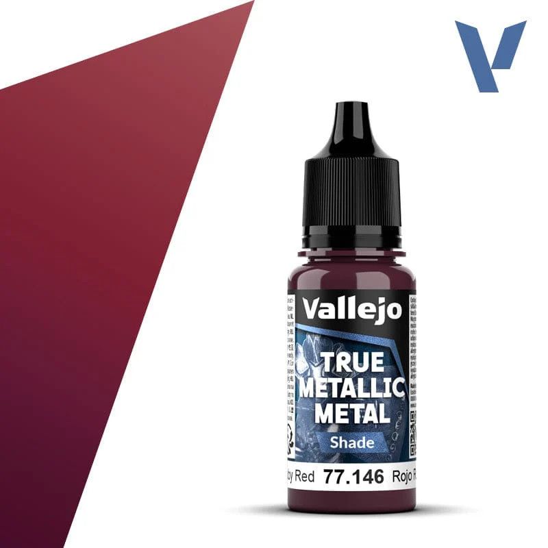 Vallejo True Metallic Shade Ruby Red 18ml