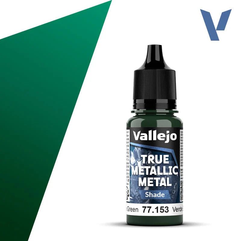 Vallejo True Metallic Shade Beetle Green 18ml