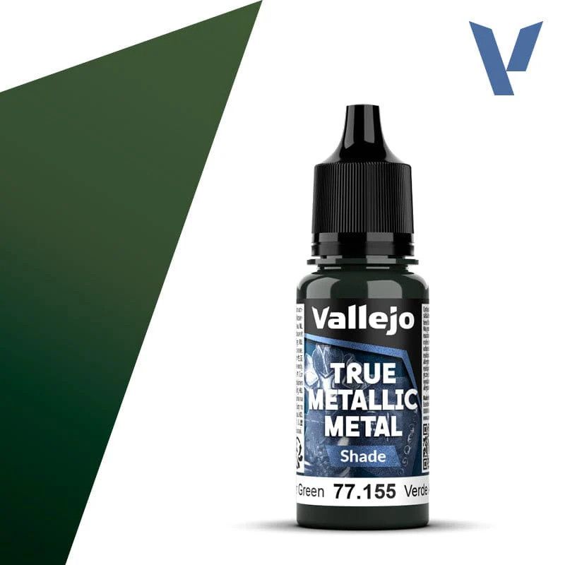 Vallejo True Metallic Shade Amber Green 18ml
