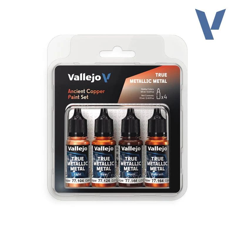 Vallejo True Metallic Ancient Copper 4 Piece Set