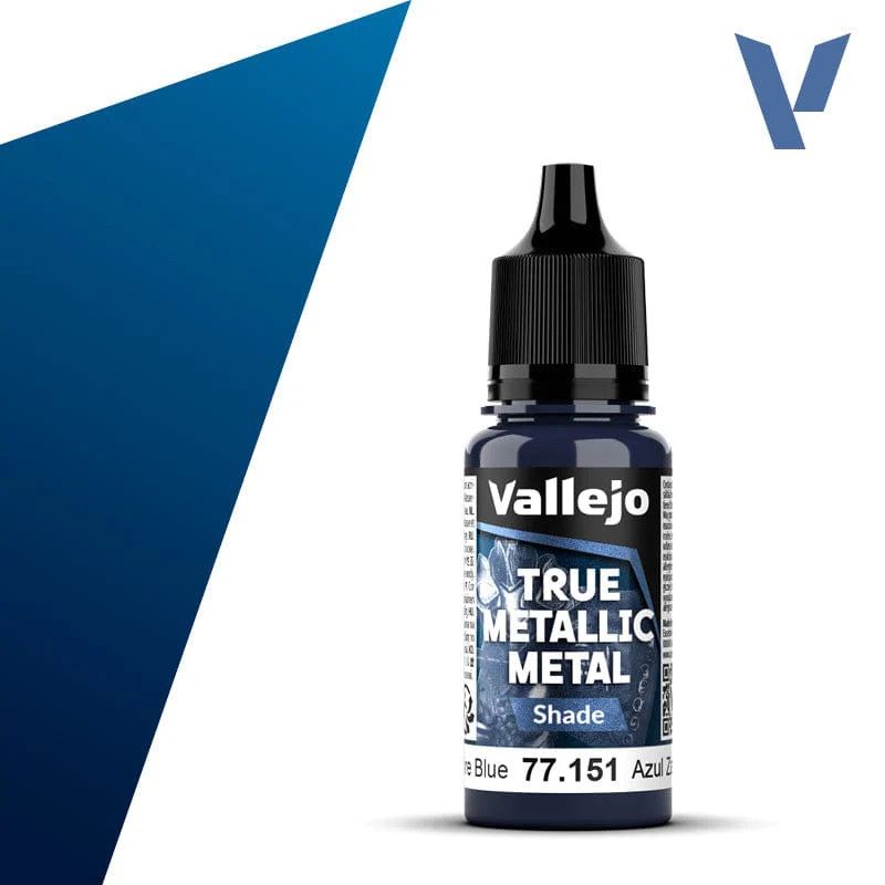 Vallejo True Metallic Shade Sapphire Blue 18ml