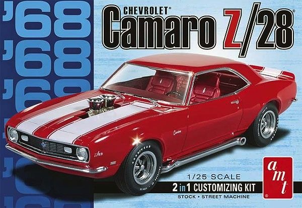 AMT\ERTL 1/25 1968 Chevrolet Camaro Z/28 2 in 1 Customizing Kit Stock Street Machine