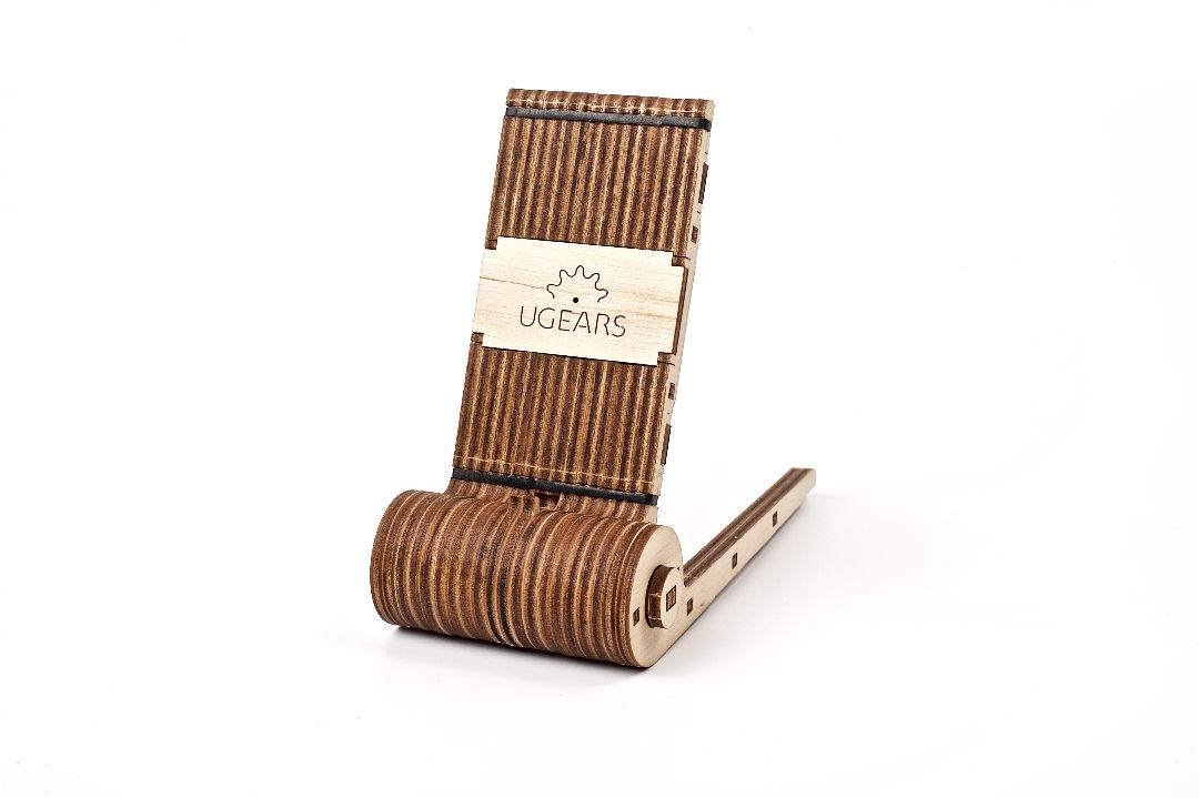 UGears 3D Wooden Puzzle Foldable Phone Holder 73 piece