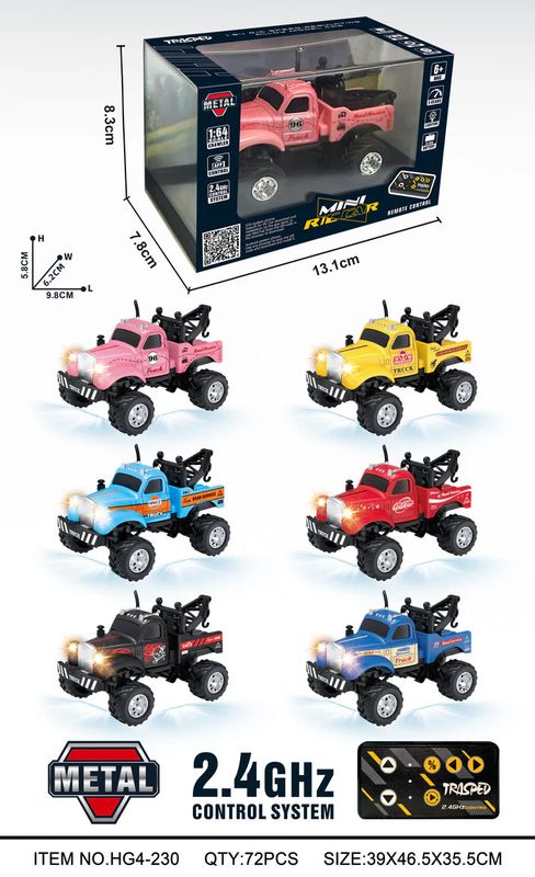 RC Pro 1/64 RC Tow Truck with APP Control Assorted Colours