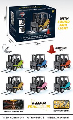 RC Pro 1/64 RC Micro Forklift with APP Control Assorted Colours